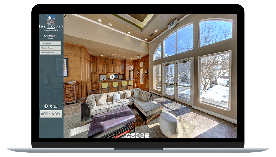 Go Virtual Pro Virtual Tour Services Mac Book Laptop Displaying Virtual Tour